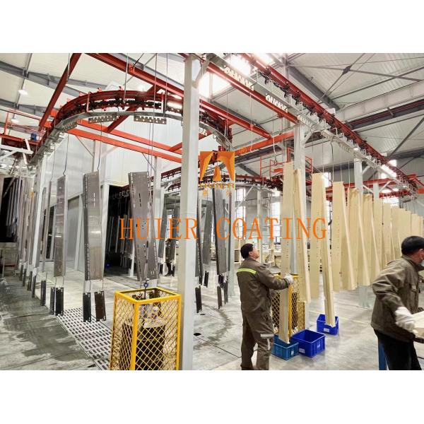 Efficient Ceiling Mounted Elevated Hanging Conveyor System with Adjustable Speed and Turning Radius