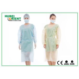 Polypropylene Long Sleeve Isolation Gown disposable Medical Lab Coat With