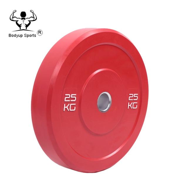 Pure Rubber Barbell Weight Plates , Crossfit Bumper Plates For Competition