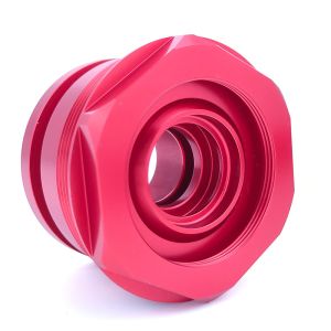 Certified RoHS Red Anodized Hydraulic Parts for ODM Applications