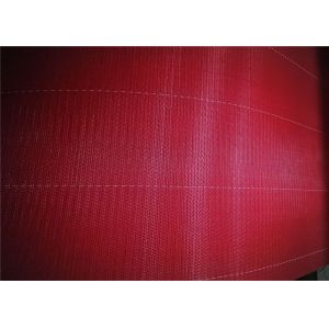 Red / White Paper Machine Clothing Polyester Screen Mesh Insert Seam Type