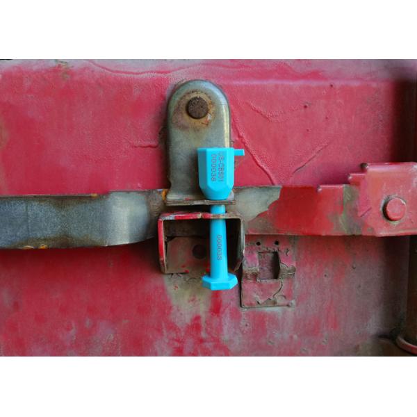 Bolt seal in use on shipping container