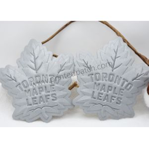 Leaf Shape 8C 3M Reflective Labels Embossed TPU Patches Customized
