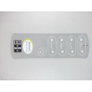 Embossed Concave Convex Membrane Control Panel With 3M Adhesive , Customized