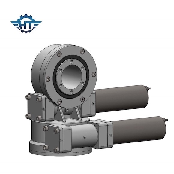 Quality Helical Gear Enclosed Housing Dual Axis Slew Drive Model SDE21 With AC 380 Motor For Solar Tracker for sale