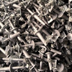 Long Shark / Short Shark Forged steel Crossarm Insulator Pin with Nylon thread