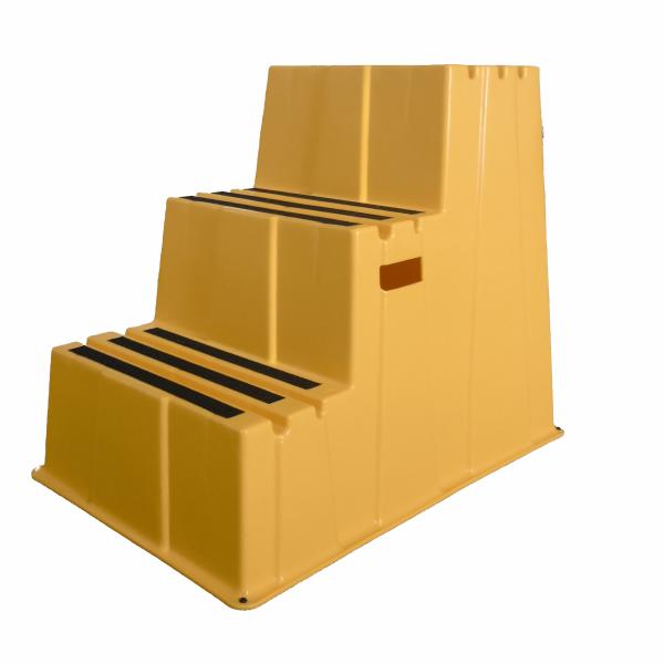 Quality Gorilla Ladders 3-Step Plastic Step Stool Custom Color Foldable 500 Lbs Weight Capacity for sale
