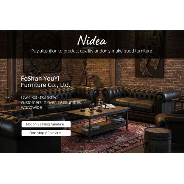 Nidea #8935 Luxurious Simple and Modern Office Sofa with Coffee Table Set for Reception Meeting & Negotiation Areas
