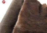 Tip Dyed Plush Faux Fur Fabric Coffee With Black Tip Tissavel 100% Polyester