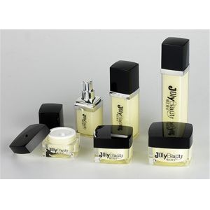 Wholesale The outer shell is transparent and black with yellow cover Empty Makeup Containers from china suppliers
