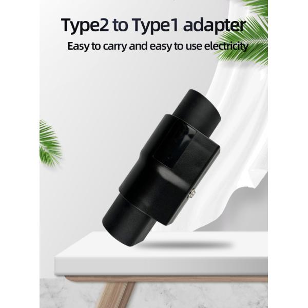 e-mingze Type2 to Type1 EV Charging Adaptor Secure Your Charging with Antiflaming Fireproof Rubber Hose