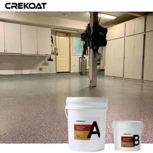 China Versatile Design Epoxy Flake Floor Coating With Metallic Flakes Unique Look on sale