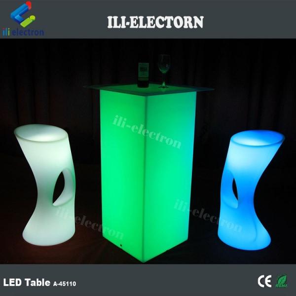Modern RGB LED Glow Furniture Tables With Rechargeable Lithium Battery