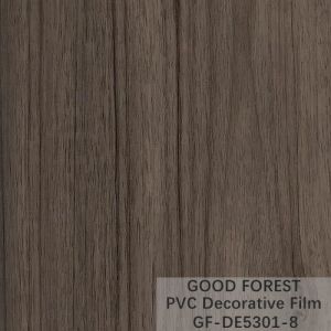 Partition PVC Decorative Film 0.25mm - 0.60mm Thickness Dark Grey Color