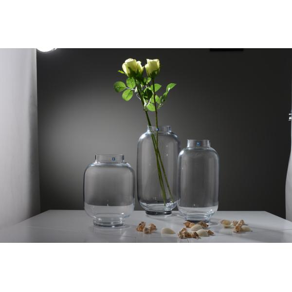 OEM Handmade Transparent Glass Vase For Decor