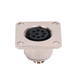 Front Rear M16 Circular Connector 2 - 8 Pin Panel Mount Electrical Waterproof