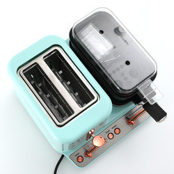 Small 120v 3 In 1 Breakfast Maker Kitchen Appliance With Toaster Frying Pan