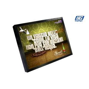 Wholesale Fiberboard Easy Mounting Desk Top Graphic Holder Black Aluminum Frame from china suppliers