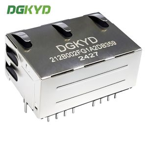 RJ45 Network Connector Dual Port 100Mbps Integrated Interface 30U DGKYD212B002FG