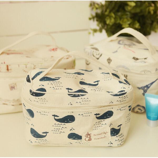 Portable floral bag high quality customized canvas bag