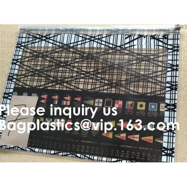 Quality Office Pvc Printed File Bags With Zipper,k Cheap Slider Folder Doucment File Bag,A4 PVC k File Document Bag for sale