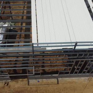 Clean Span Steel Structure Warehouse with Rock Wool Insulation