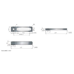 S45C Precision Moulds And Components TLH Puller Limit Plate