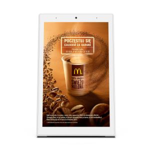 Desktop 8 Inch Vertical Digital Signage With Android 8.1 System And 16GB Memory