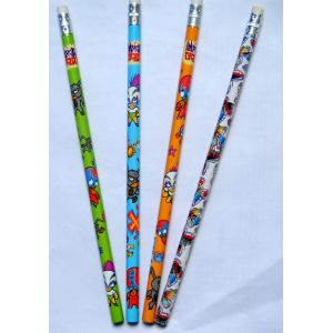 Wholesale 7&quot; Black Wooden HB Pencil With Eraser Graphite Pencil from china suppliers