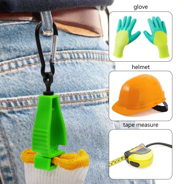Custom High Strength POM Plastic Glove Clip with Anti-lost Hook for Multi-functional Industrial Use