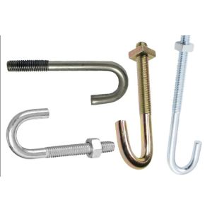 M8 M16 Brass L & J Hook Bolt with nut washer T1 T2 T3 Metal bolts Brass plating