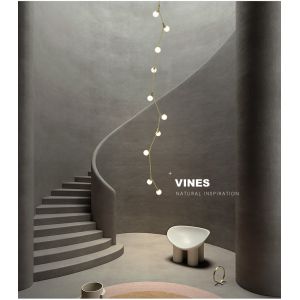 Creative Tree Branch Chandelier Villa Staircase Ceiling Glass Ball Chandelier