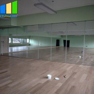 Flexible Mirror Movable Partition Walls Folding Sliding Partition With Mirror