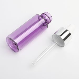 Thick Plastic Dropper Bottles 30ml PET Plastic Material Screen Printing