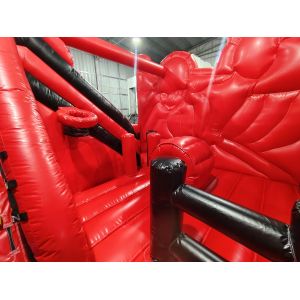 Digital Printing Inflatable Bounce House With Slides Miraculous Ladybug