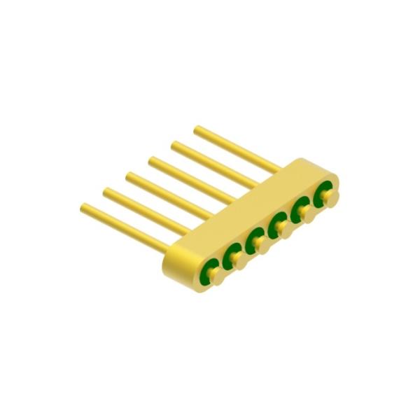 6-pin 0.4mm Pin Diameter Hermetic Seal Header With Gold Wire Bonding Surface MC