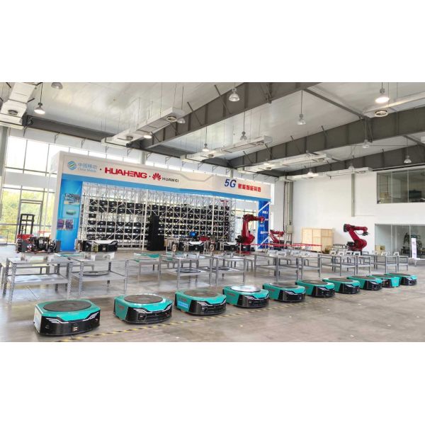 Two Wheel Automatic AGV Car Green AGV Trolley Auto Guide Vehicle OEM