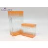 Rectangle Shape PET Plastic Box Clear Plastic Boxes Offset Printing 5.8X3X15.5cm for sale