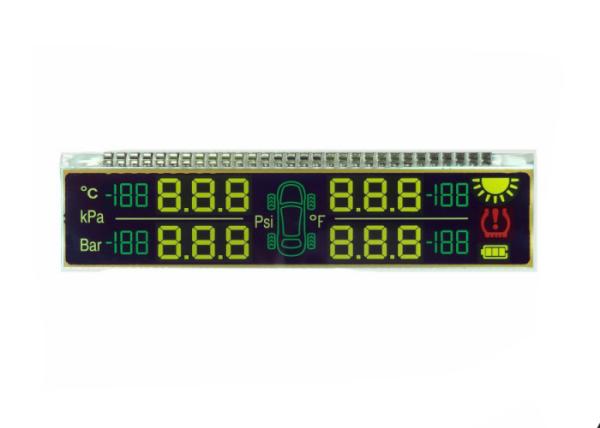 Quality Custom 3v 5v FSTN Lcd Screen With Metal Pin Connetor 7 Segment Lcd Display for sale