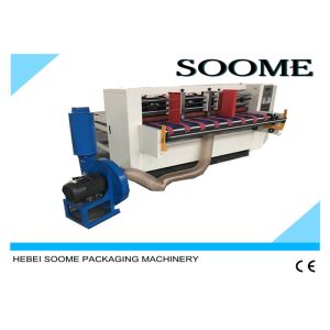 Manual Control Cardboard Creasing Machine Vacuum Suction For Long Paper Slitting