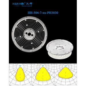 China 60°/90°/120° Available φ240mm 3030LEDs Uniform Distribution Low Glare Eco-Friendly Lens For High Bay Lighting on sale