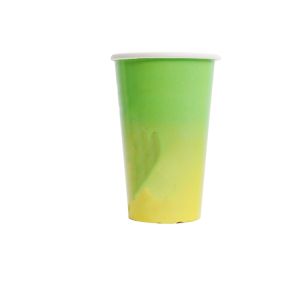Customized biodegradable disposable double wallpaper cup for coffee cups