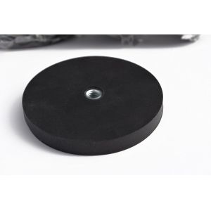 Kellin Neodymium Pot Magnet Rubber Coated Pot Magnet with Internal Thread 31mm