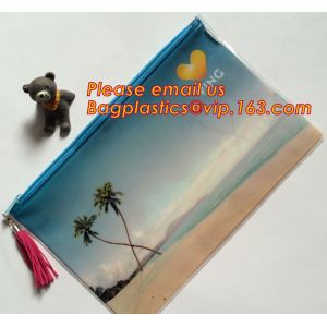 High quality PVC Bags Fancy plastic colored Pencil case Pouches for kids