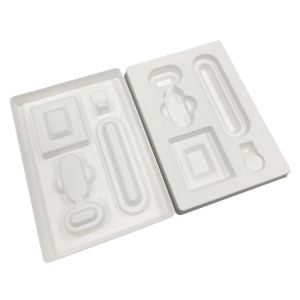 Disposable Wet Press Pulp Tray , Recycled Bagasse Custom Molded Pulp