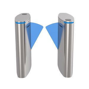 RFID Reader Access Control Flap Barrier Turnstile , 220V Barrier Gate Security