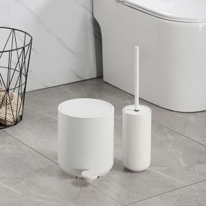 Household Contemporary Living Room Organizer Step On Garbage Can With Soft Close