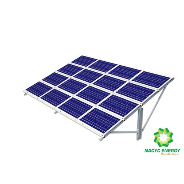 H- Beam Solar Ground Mount System Single Pole Pre-assembly Sturdy Structure With