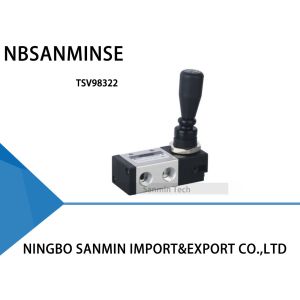 G 1/4  Lock Type Pneumatic Mechanical Valve Hand Pull Valve Two Position Five Way Two Position Three Way