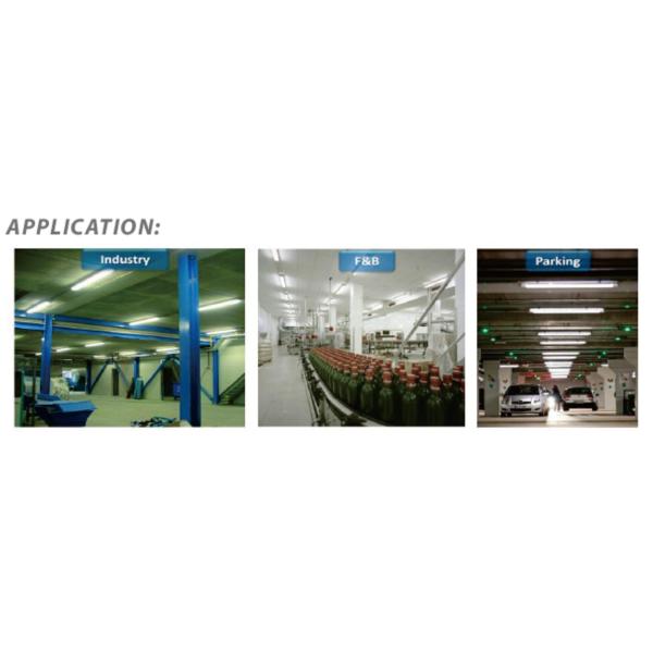 130LM/W PC Material IP65 LED Triproof Lamp 24W 36W 48W 54W